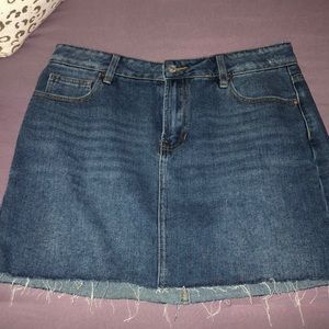 Denim jean skirt
